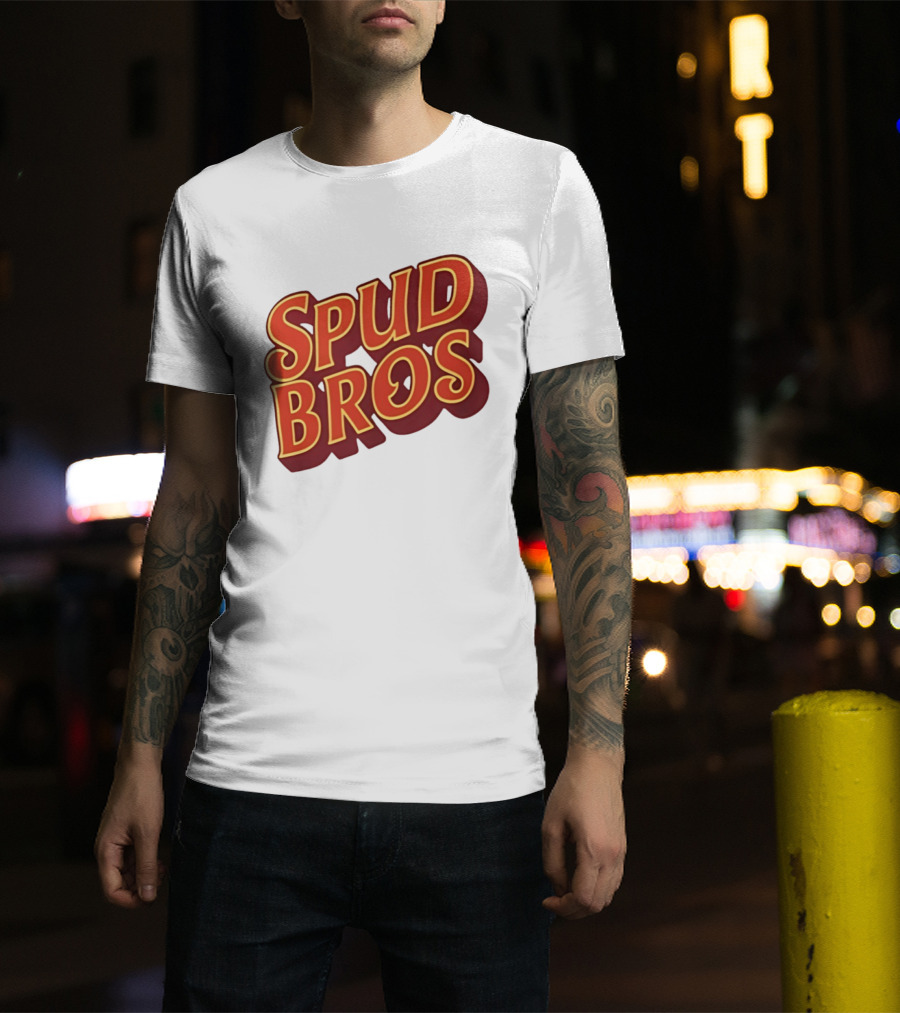 Spud Bros Joe Tessitore Playful Retro Font T-Shirt