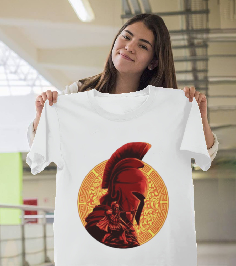 The Odyssey Spartan Warrior Archer Greek Helmet Mythology Heroic T-Shirt