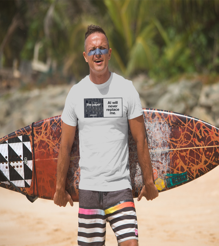 The Paper AI Will Never Replace Me T-Shirt