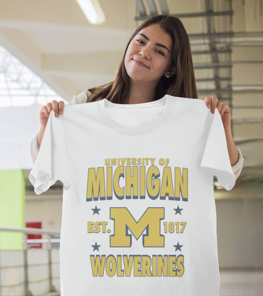 University Of Michigan Wolverines Est 1817 M T-Shirt
