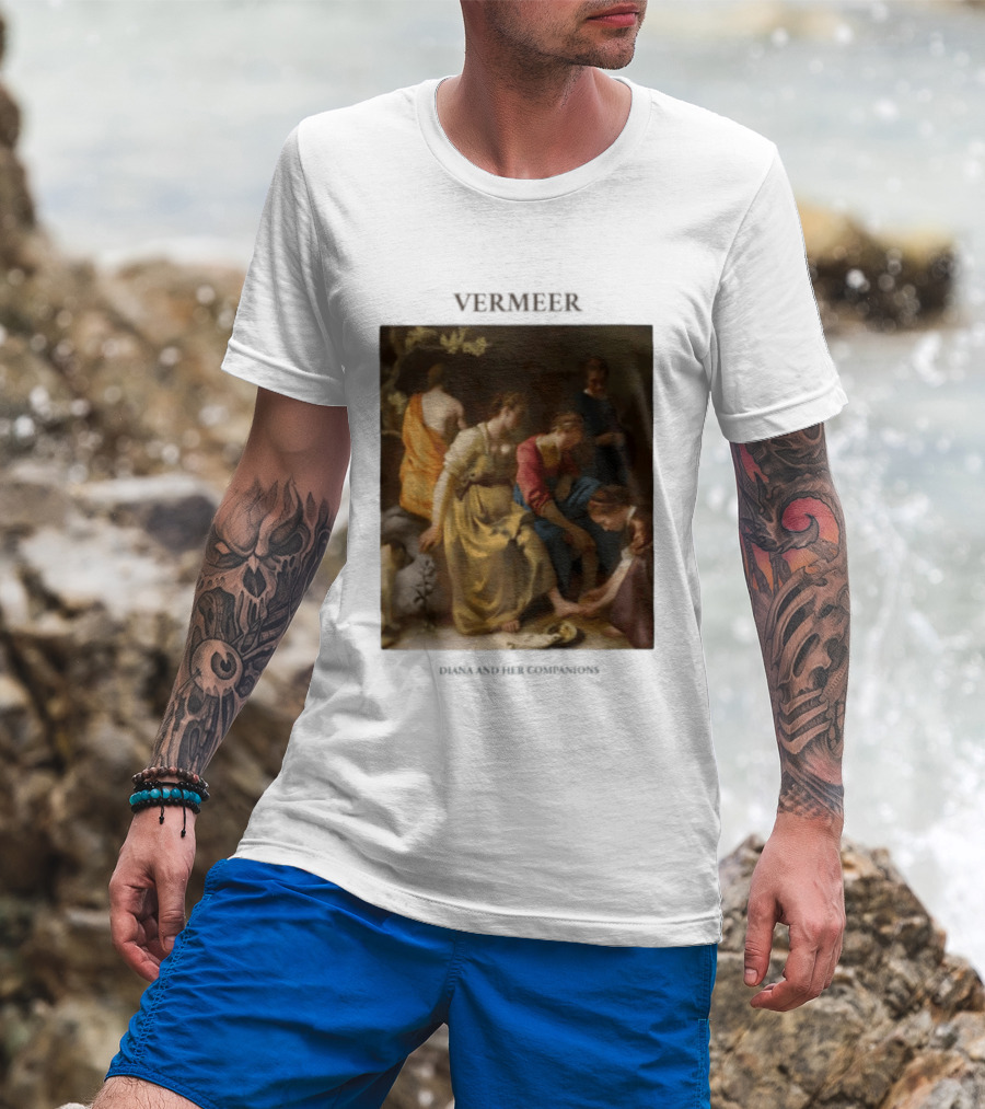 Vermeer Diana And Her Companions 1655 Gogh Company T-Shirt