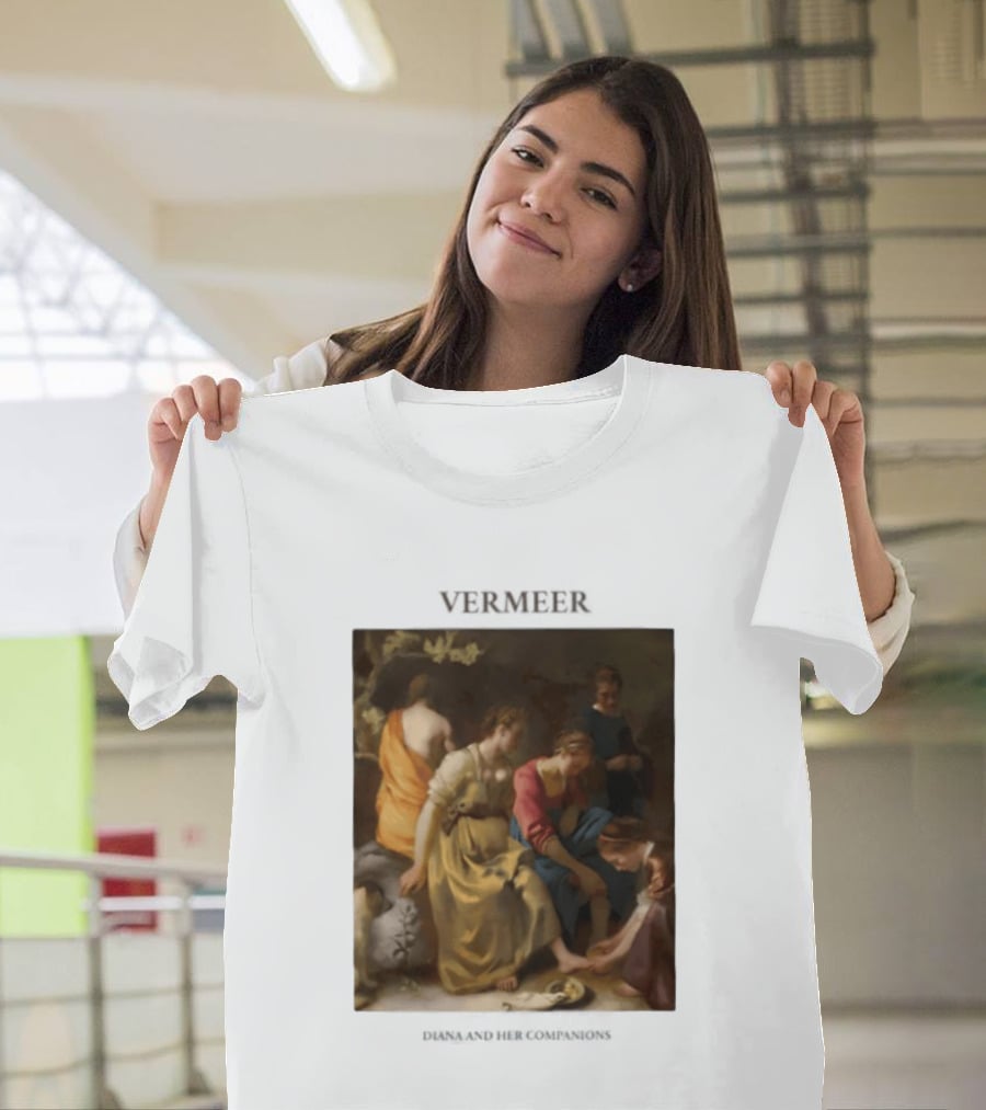 Vermeer Diana And Her Companions 1655 Gogh Company T-Shirt