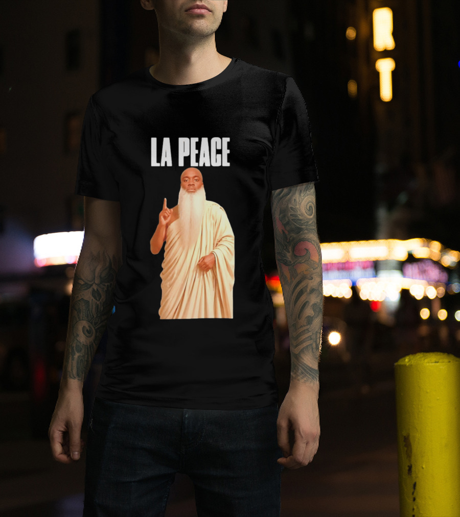 Kai Cenat La Peace Meme Togalike Robe And Beard T-Shirt
