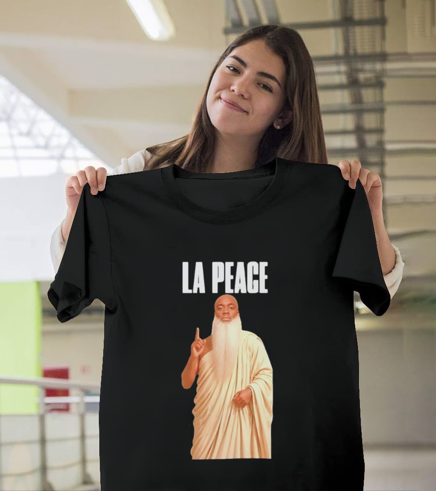 Kai Cenat La Peace Meme Togalike Robe And Beard T-Shirt