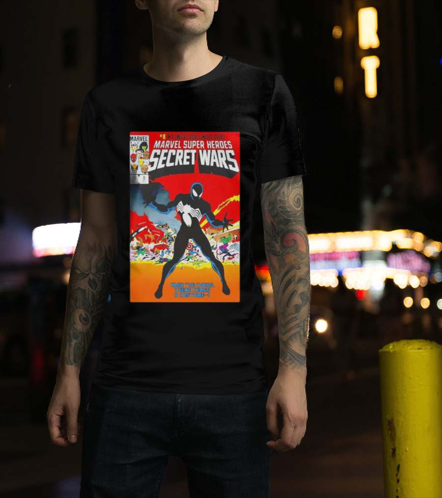 Marvel Super Heroes Secret Wars Number 8 Black Costume Amid The Chaos There Comes A Costume T-Shirt