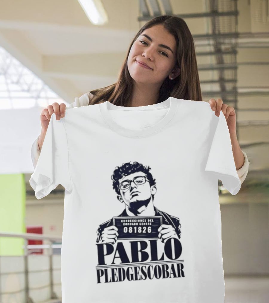 Agostino Abbatiello Pablo Pledgescobar Shot 081326 White Out T-Shirt