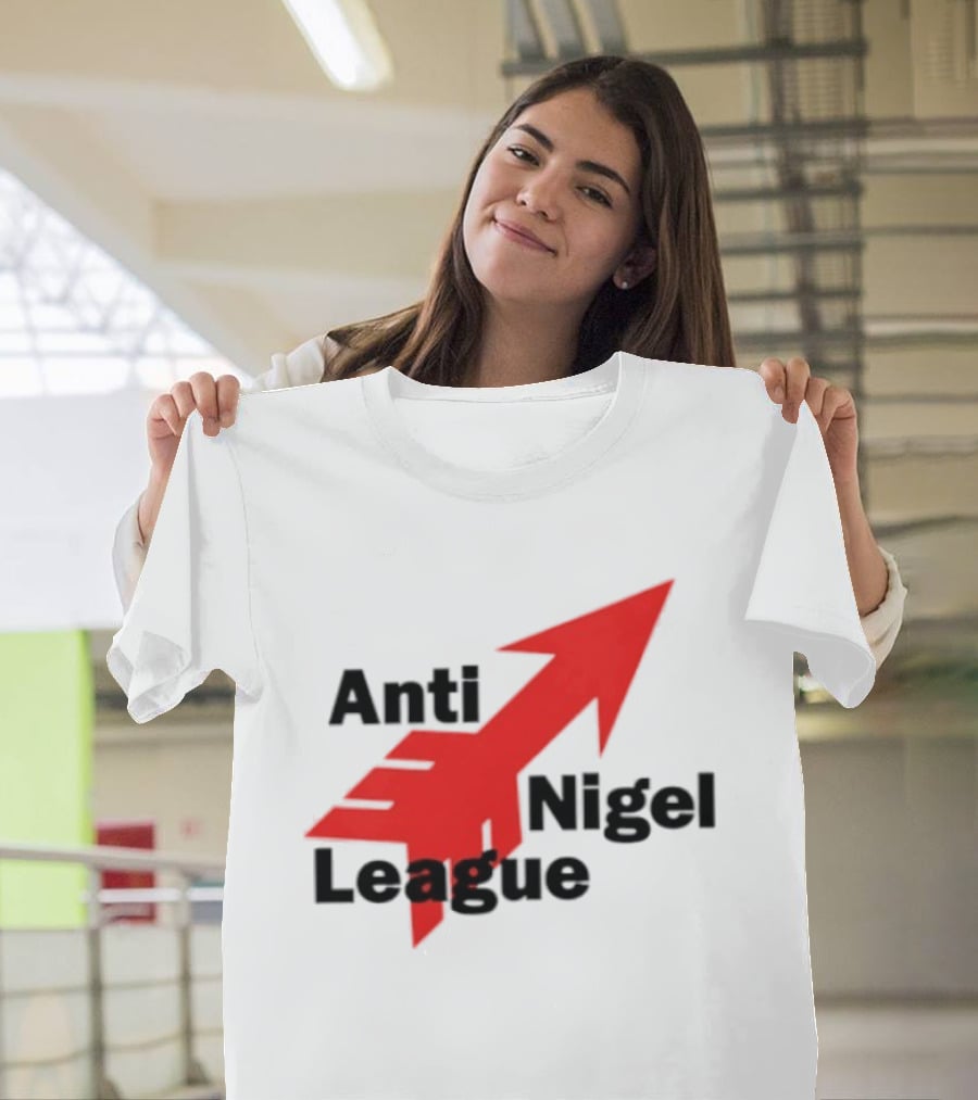 Anti Nigel League Arrow Text Gildan T-Shirt
