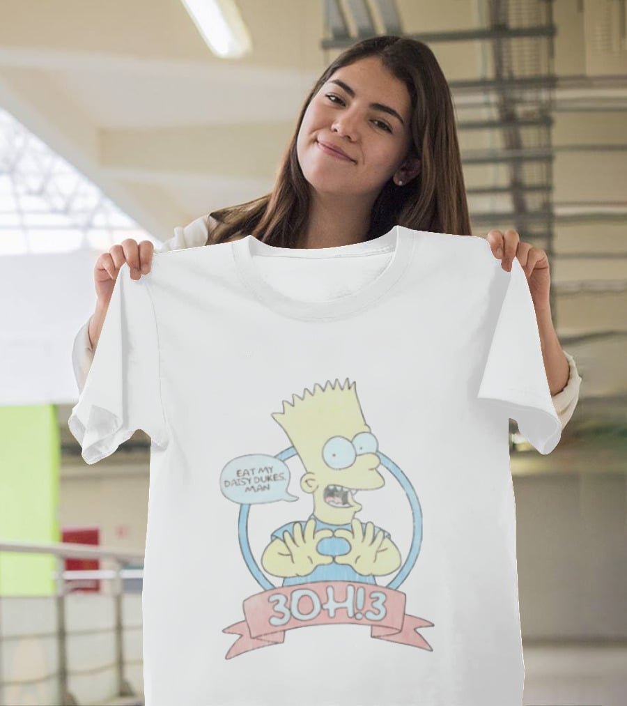 Bart Simpson Eat My Daisy Dukes Man 3OH!3 Collaboration T-Shirt