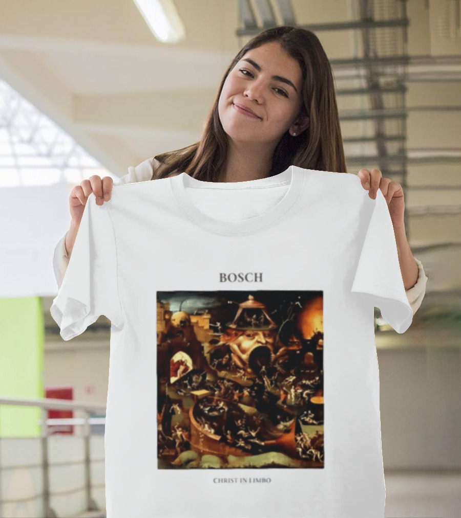 Hieronymus Bosch Christ In Limbo Medieval Painting Print T-Shirt