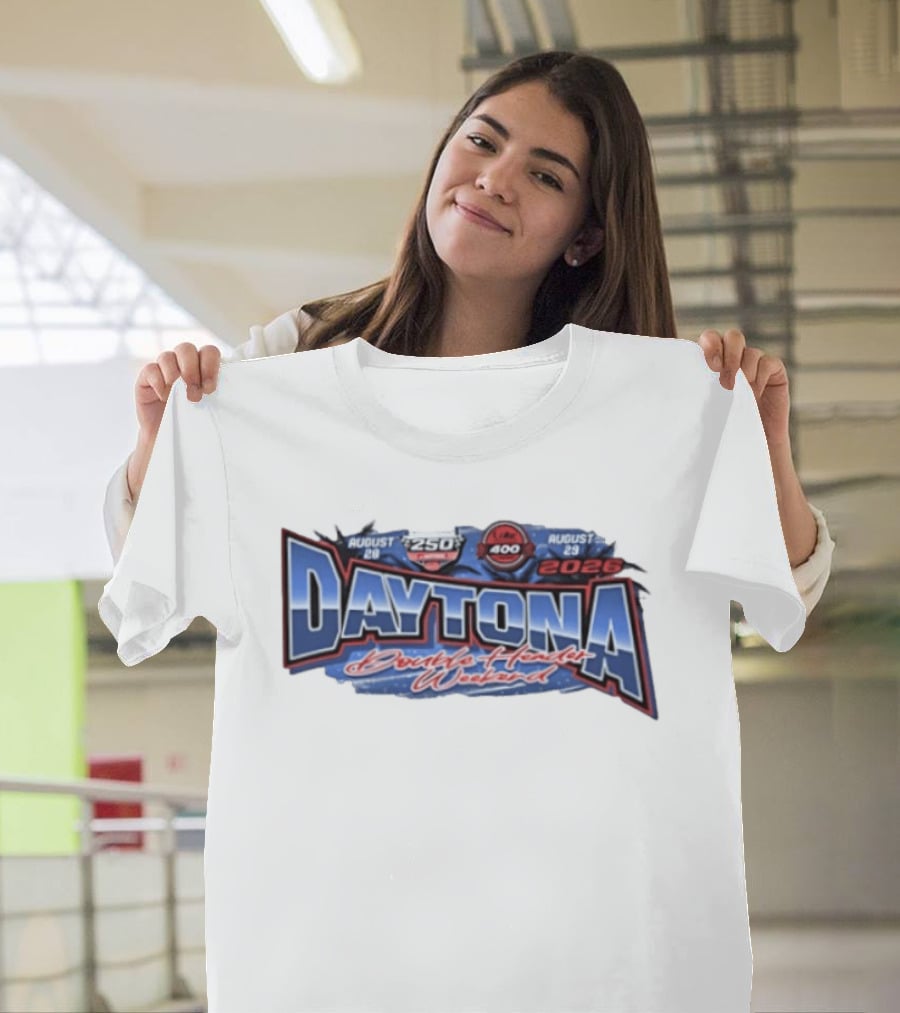 August 28 29 2026 Daytona Double Header Weekend Winn Dixie 250 And Coke 400 Racing Event T-Shirt