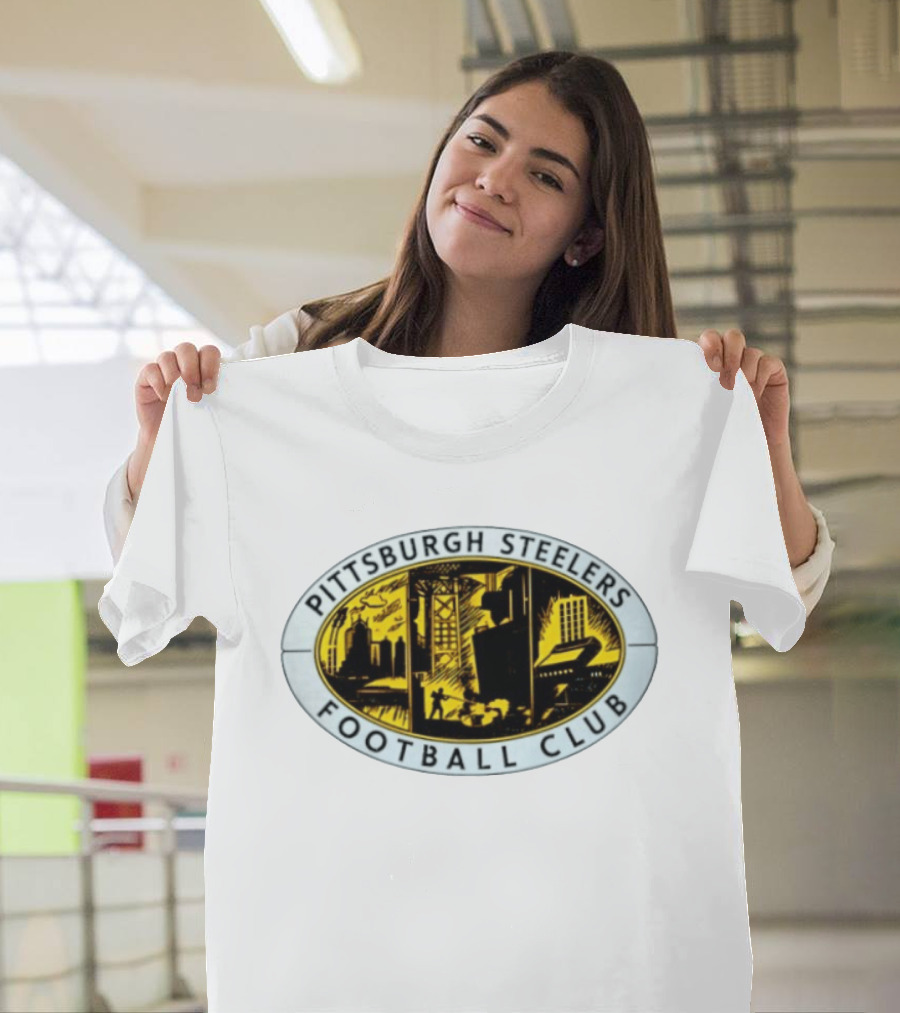 Pittsburgh Steelers Football Club Urban Skyline Distressed T-Shirt
