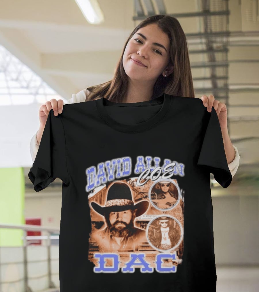 David Allan Coe DAC Cowboy Hat Sunglasses Collage T-Shirt