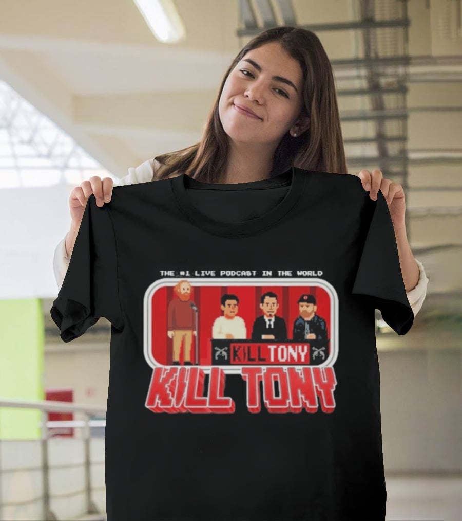 Kill Tony Podcast 8 Bit Pixel Art Comedy Panel T-Shirt