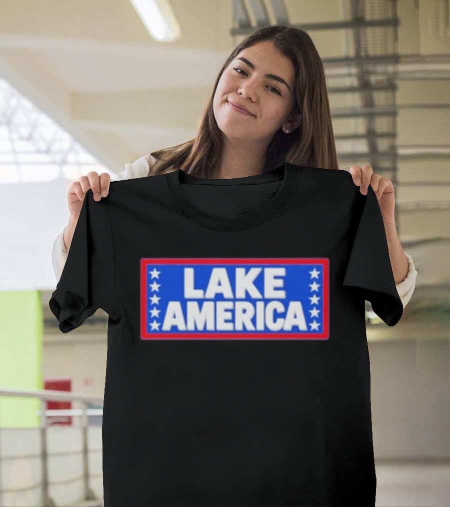 Lake America Patriotic Stars Political T-Shirt