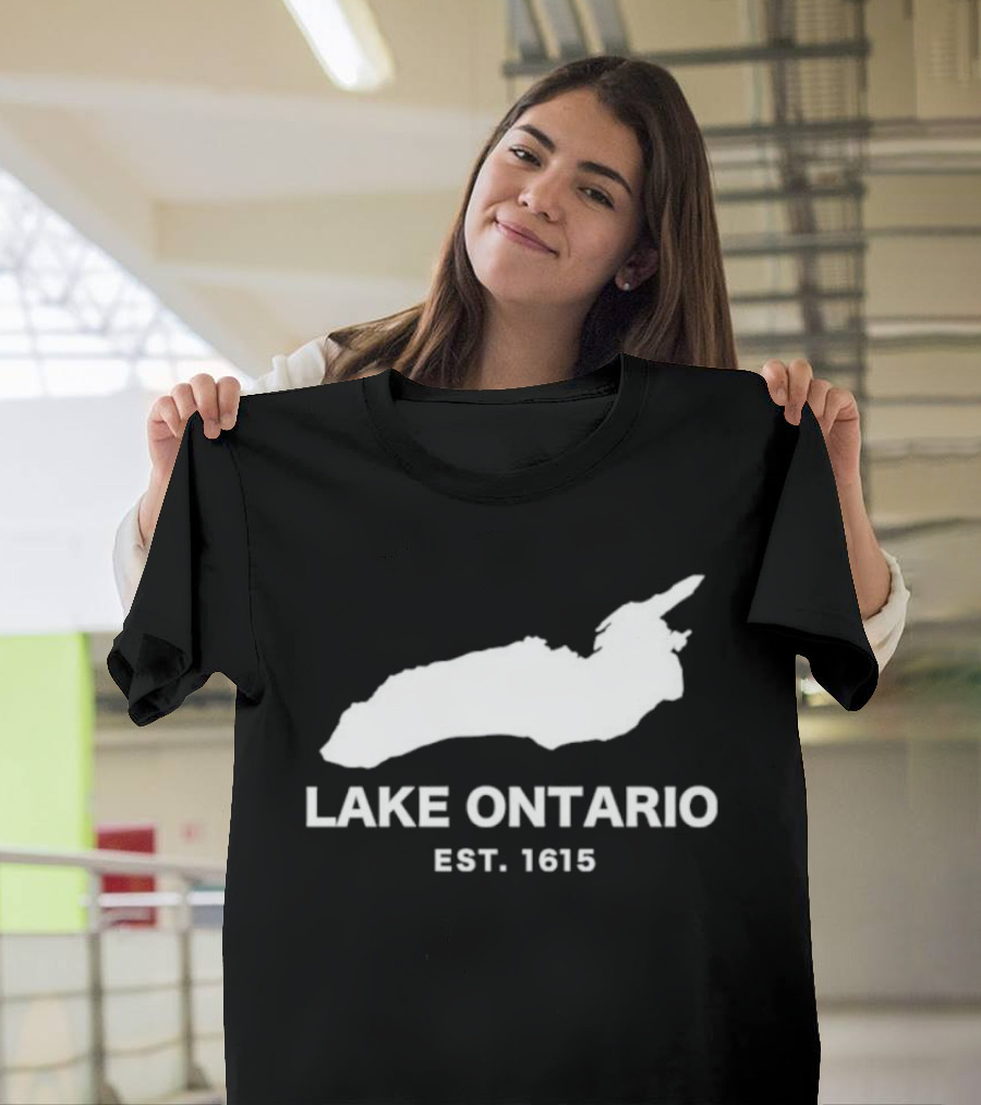 Lake Ontario Est 1615 Historical Map T-Shirt