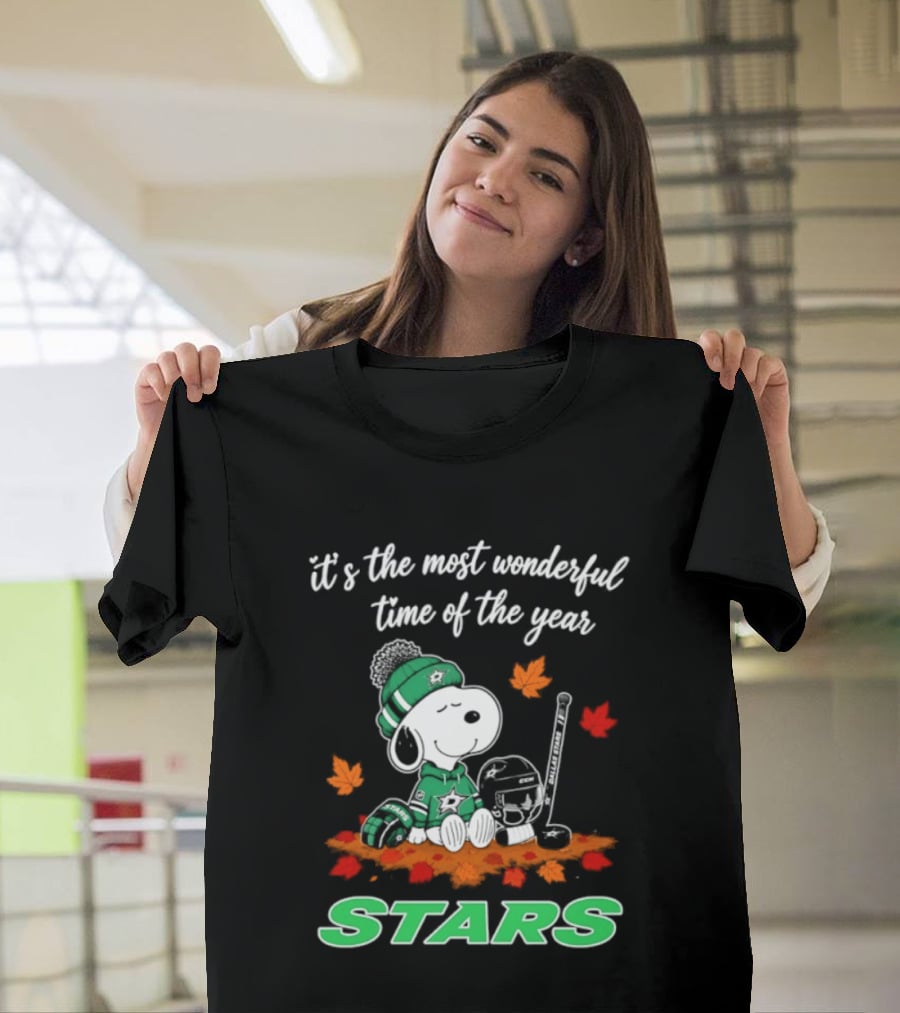 It's The Most Wonderful Time Of The Year Dallas Stars Snoopy Halloween 2026 T-Shirt