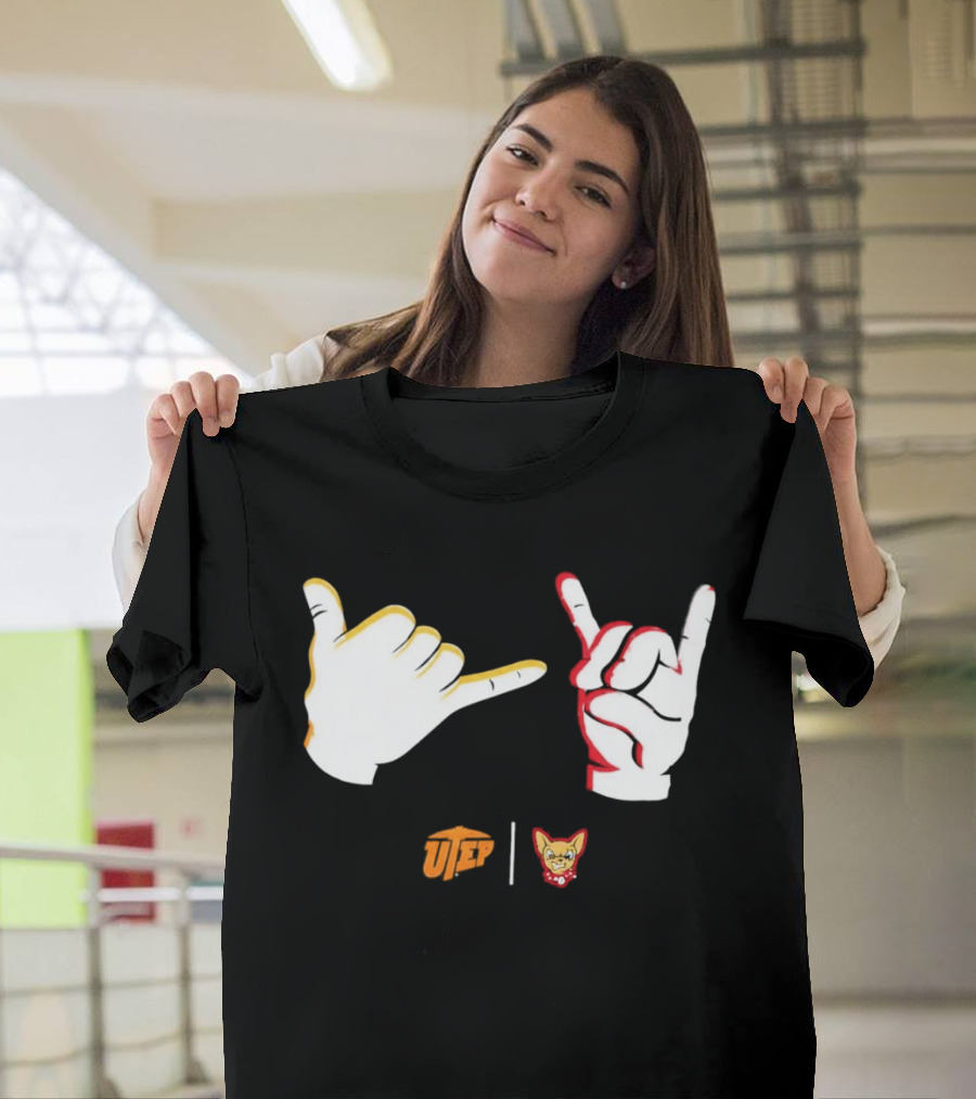El Paso Chihuahuas Fear The Ears Hand Signs Gesture T-Shirt