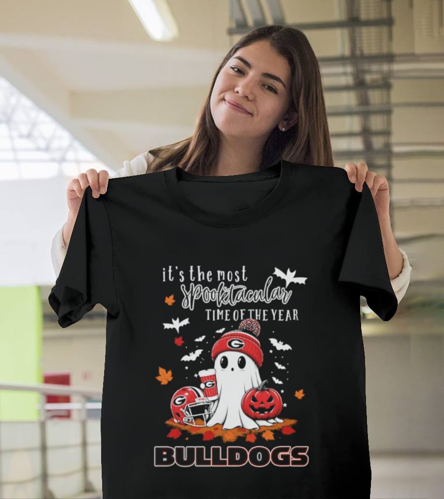 Georgia Bulldogs Halloween Ghost Wonderful Time Football Fan 2026 T-Shirt