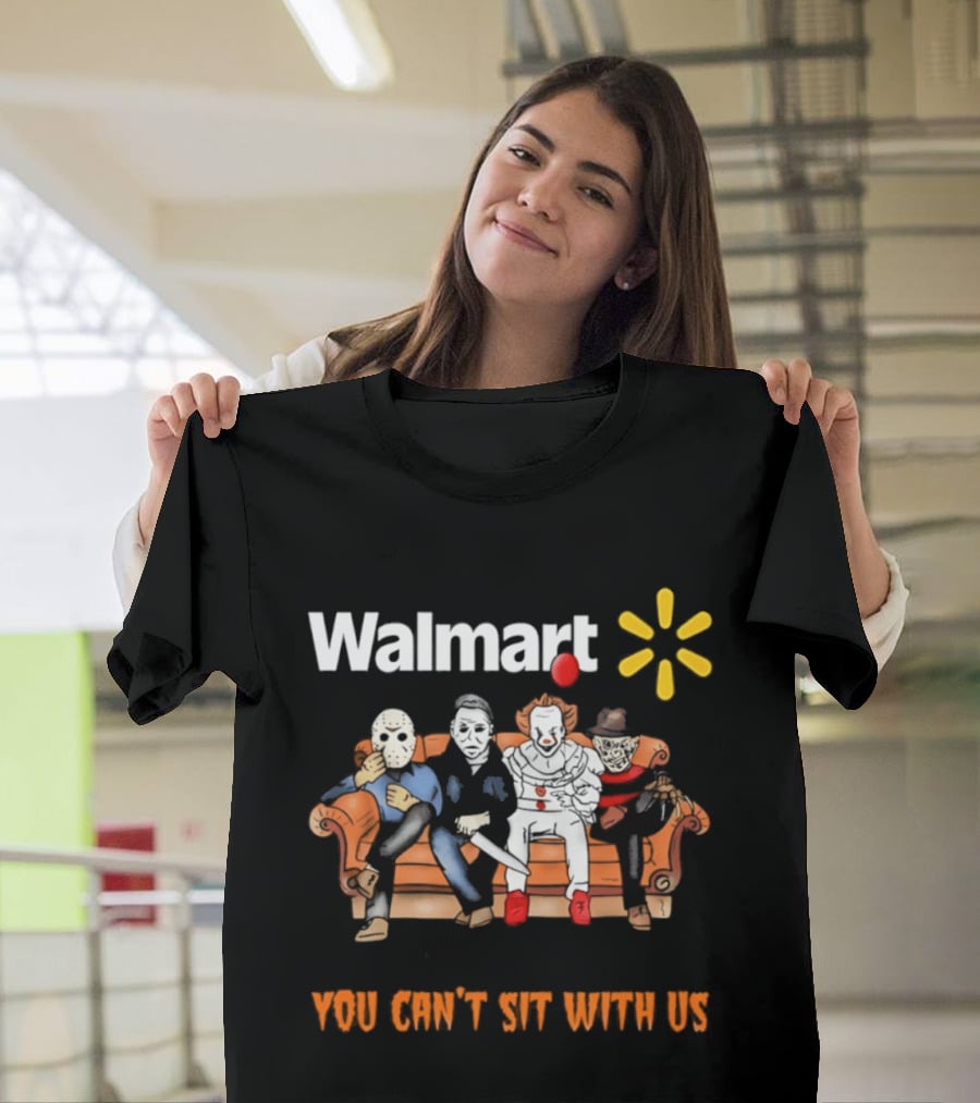 Walmart You Can't Sit With Us Halloween Horror Movie T-Shirt
