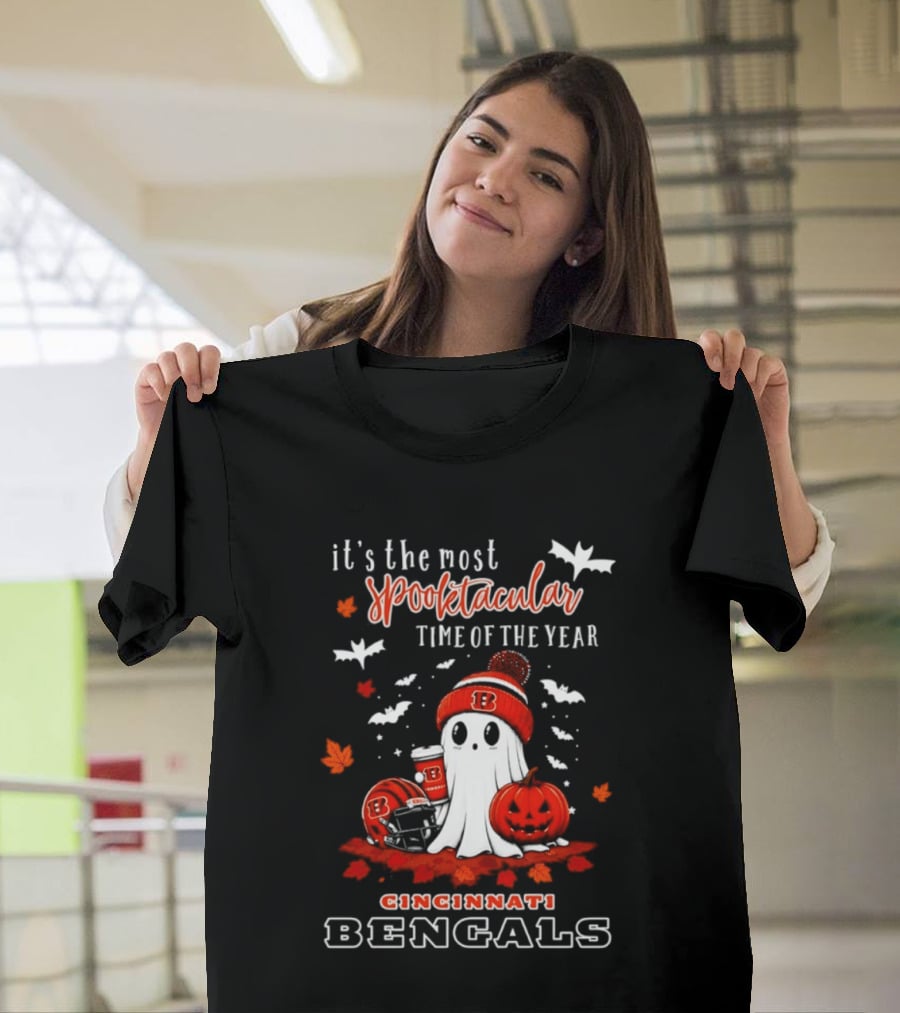 Cincinnati Bengals Halloween Ghost It's The Most Spooktacular Time Of The Year 2026 T-Shirt