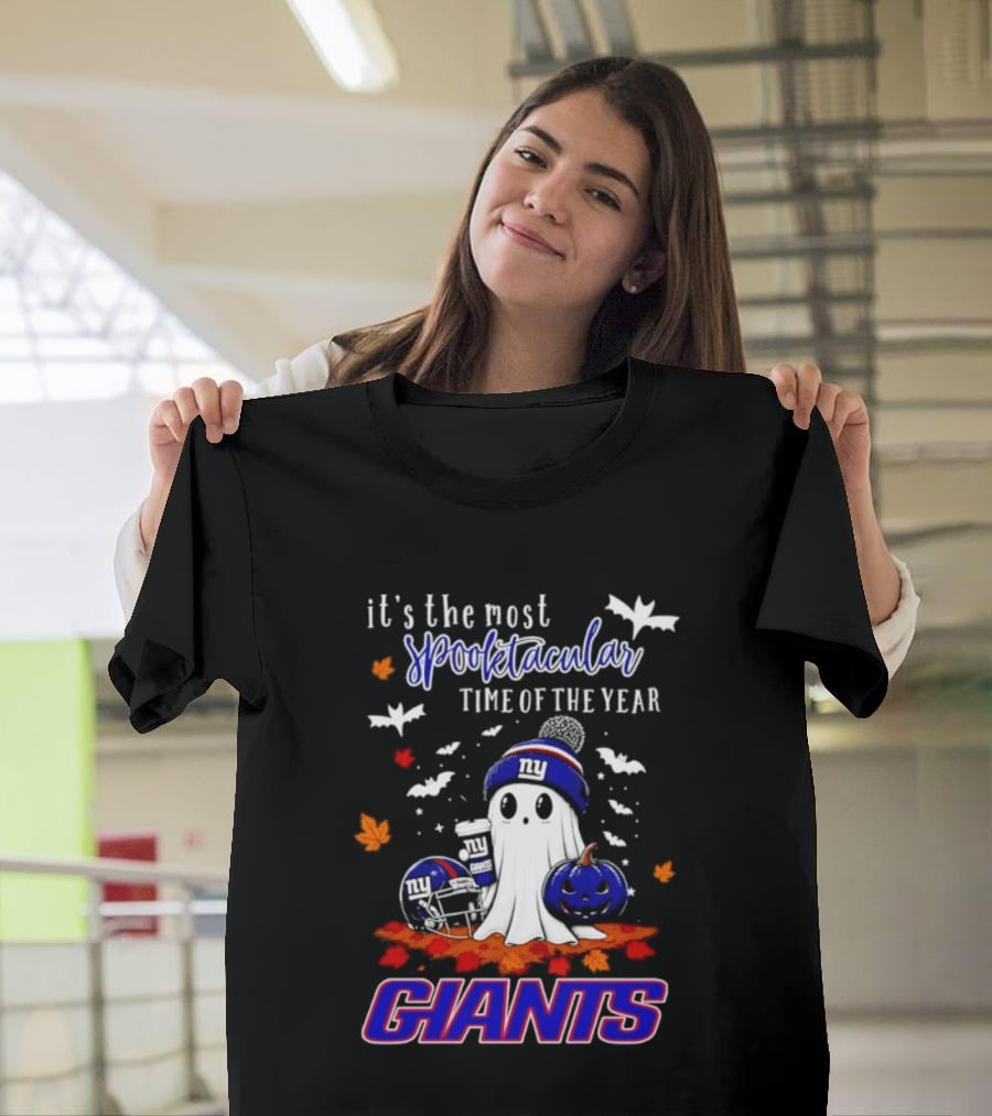 New York Giants Halloween Ghost Giants Spooktacular Time Of The Year 2026 T-Shirt