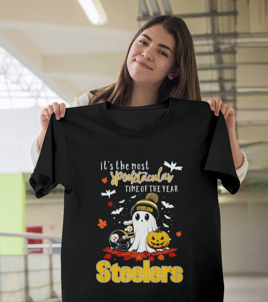Pittsburgh Steelers Halloween 2026 Spooktacular Time Ghost Pumpkin Football T-Shirt