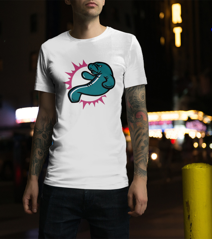 GTA VI Vice City Manatees Miami Dolphins Mashup T-Shirt