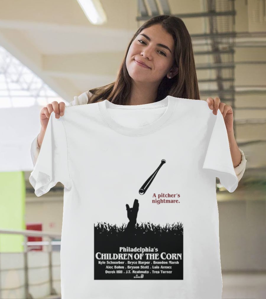 Philadelphia Phillies A Pitcher's Nightmare Children Of The Corn T-Shirt