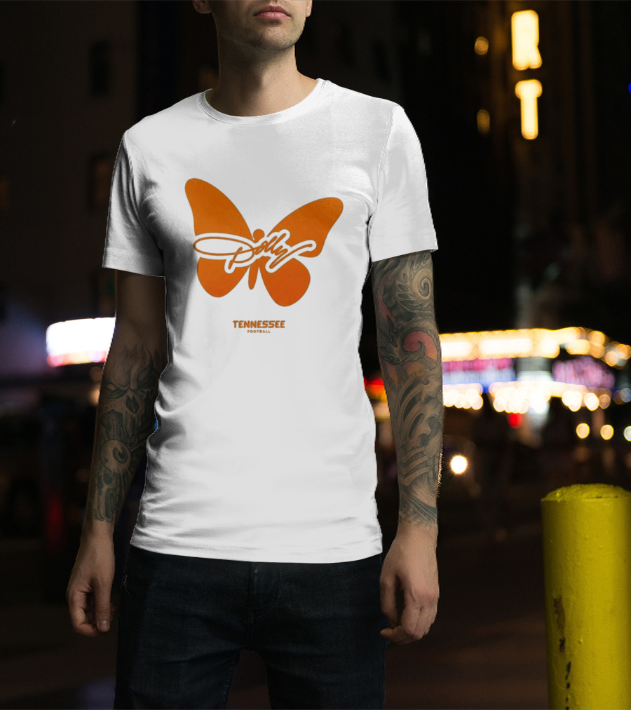 Tennessee Vols Dolly Butterfly Football T-Shirt