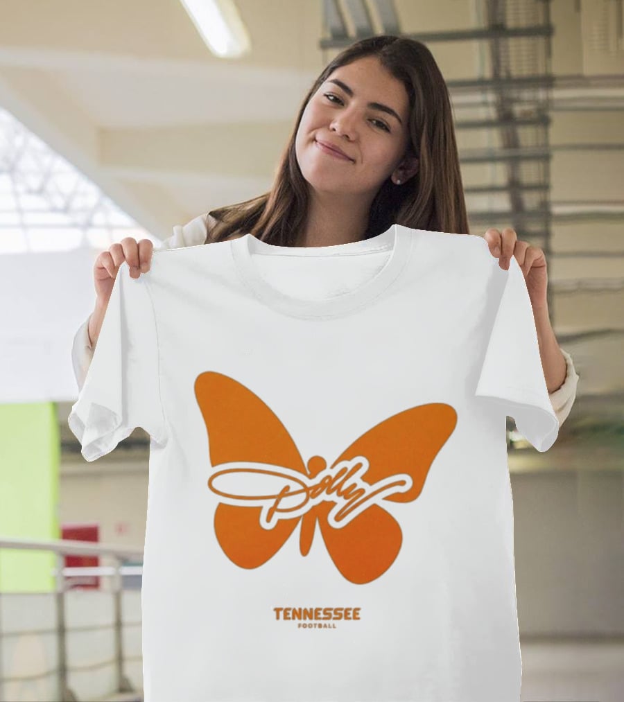 Tennessee Vols Dolly Butterfly Football T-Shirt