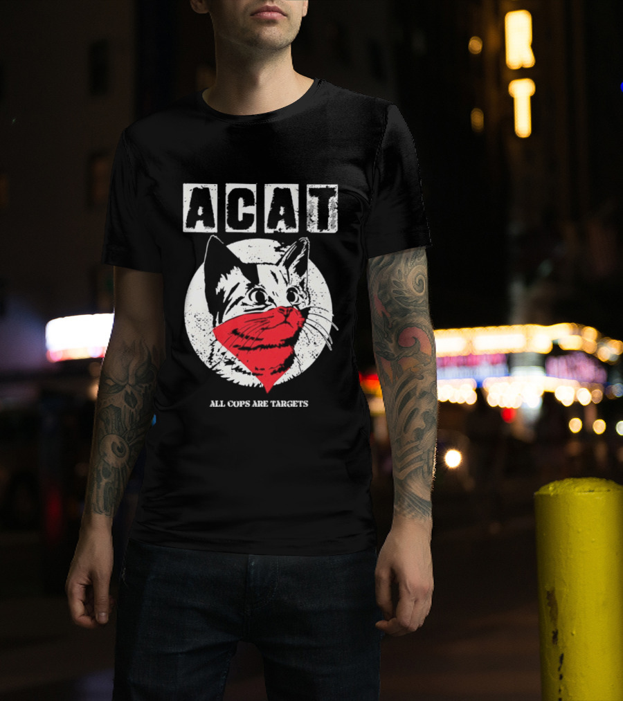 ACAT All Cops Are Targets Cat Bandana T-Shirt