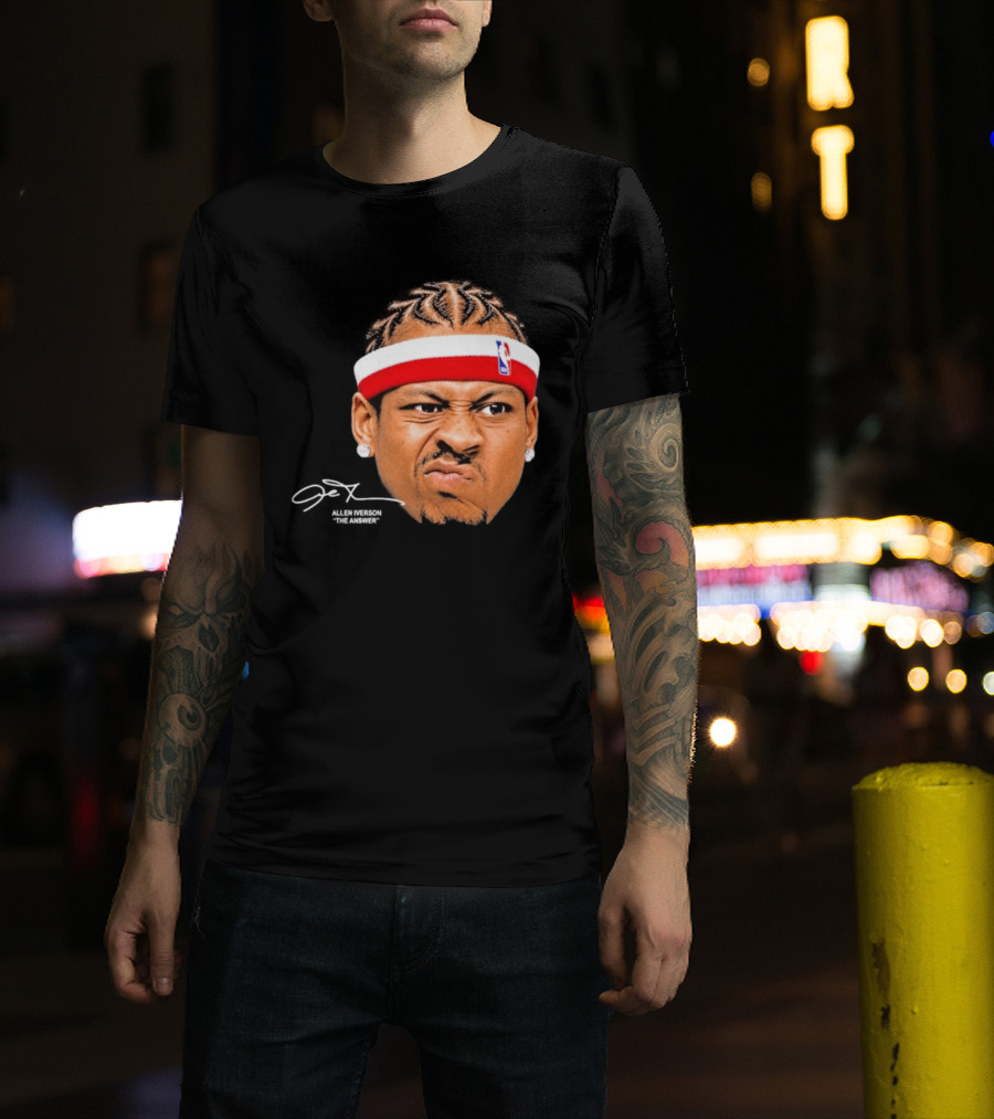 Allen Iverson The Answer NBA Headband T-Shirt