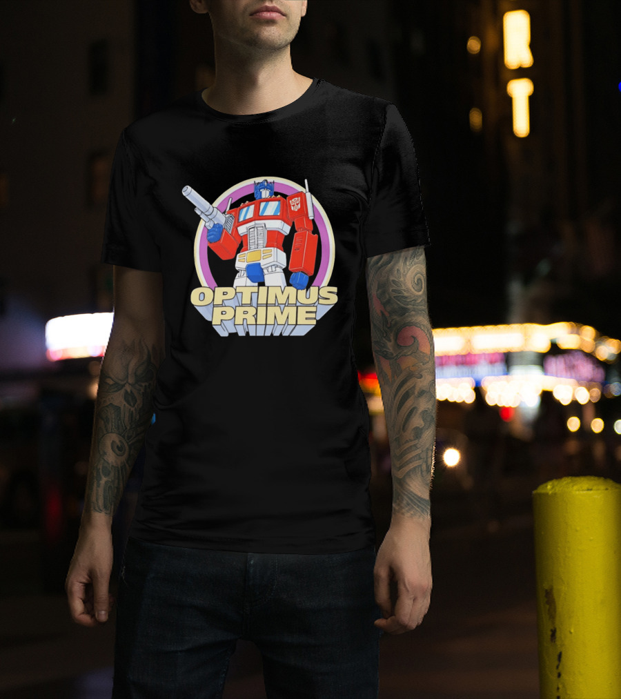 Optimus Prime Classic Animation Retro 80s T-Shirt