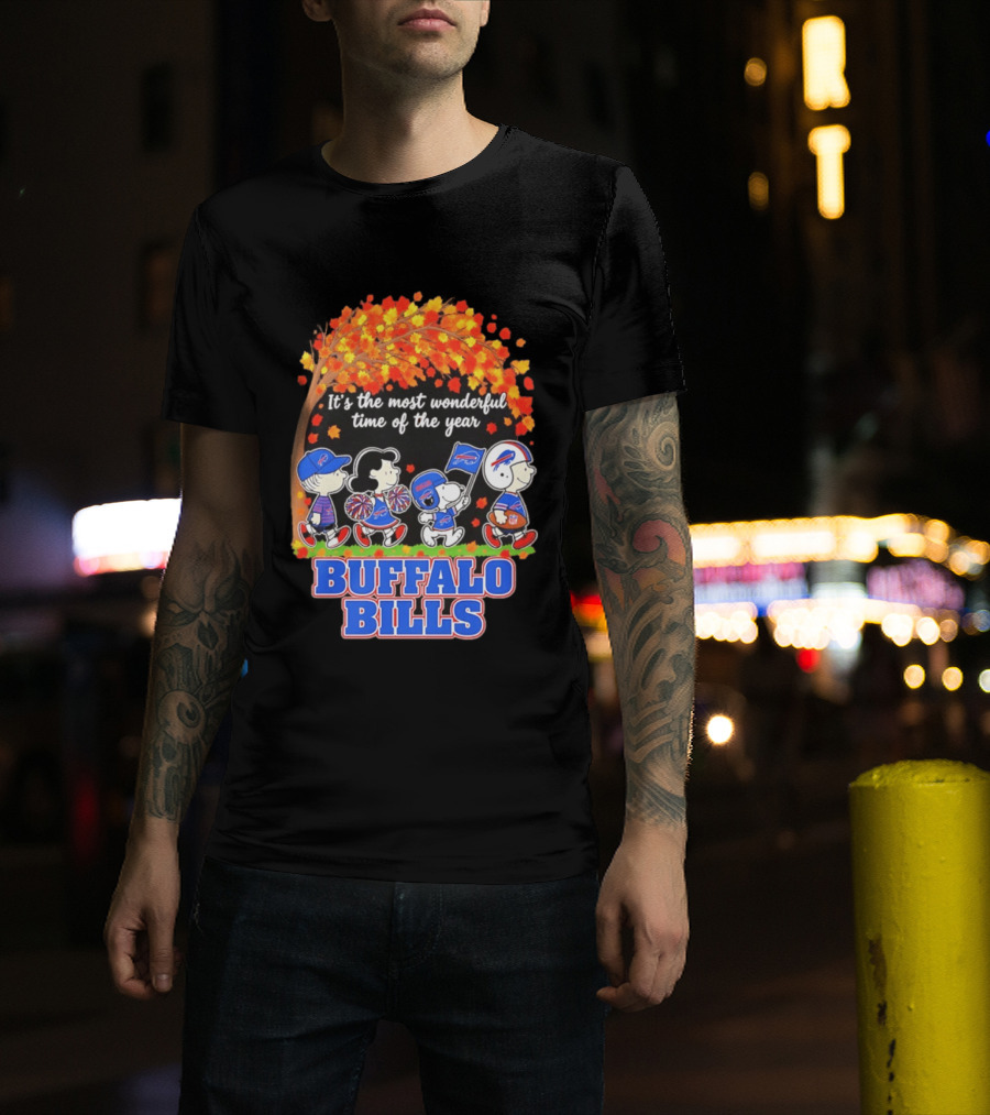 Peanuts Buffalo Bills Most Wonderful Time Of The Year T-Shirt