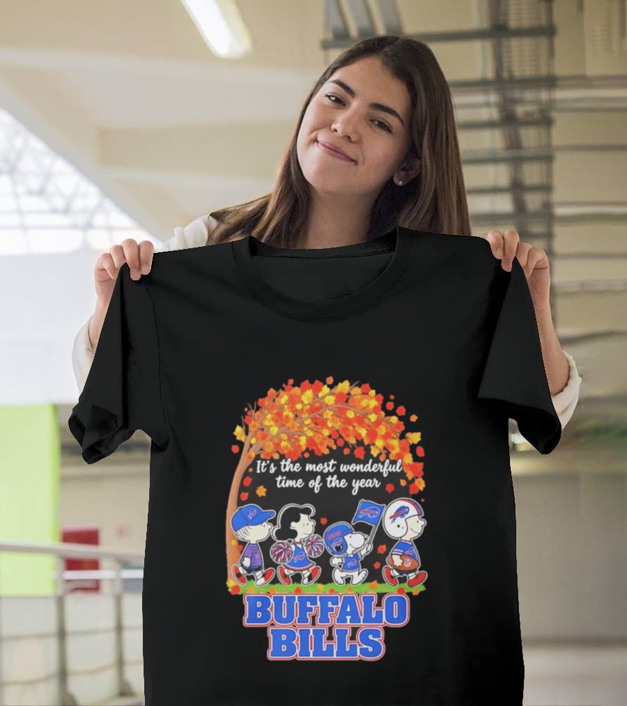 Peanuts Buffalo Bills Most Wonderful Time Of The Year T-Shirt