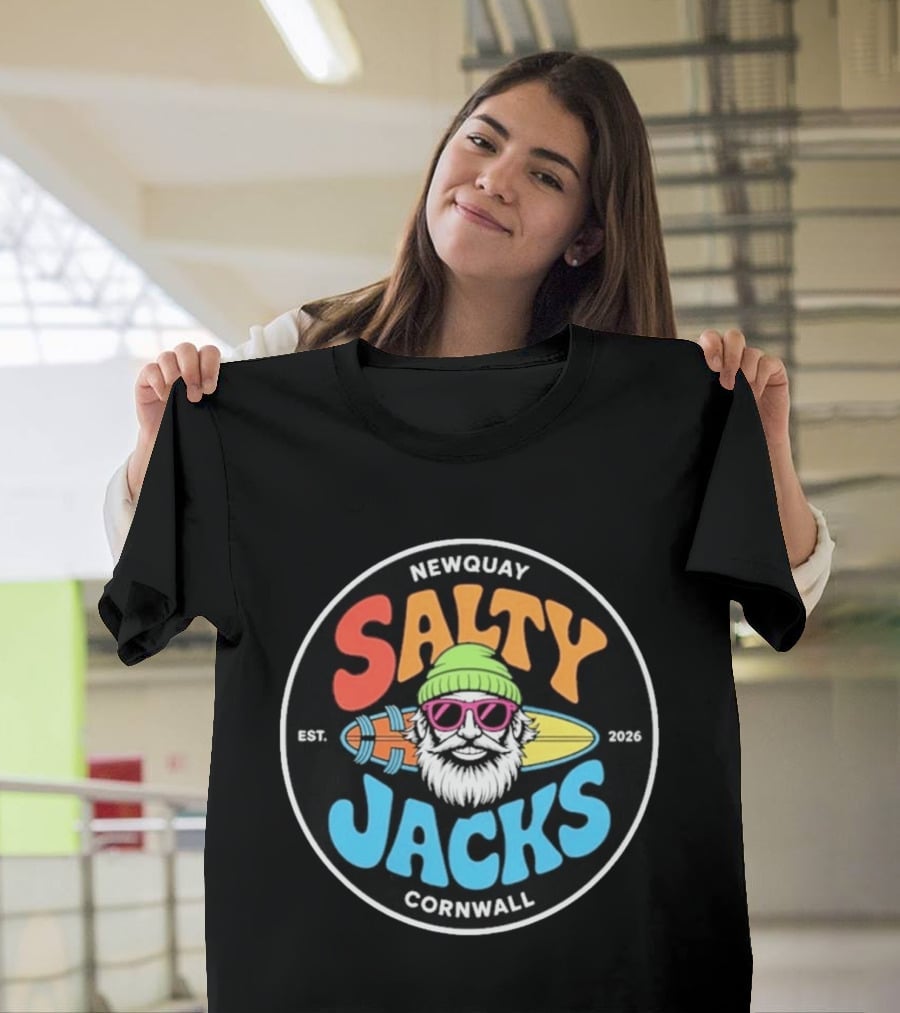Newquay Salty Jacks Surf Shack Cornwall Est. 2026 T-Shirt