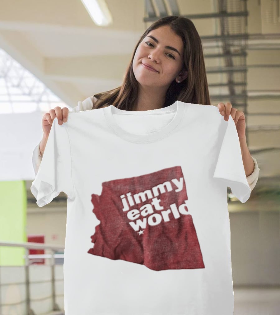 Jimmy Eat World State Of Arizona Tour Red Shape T-Shirt