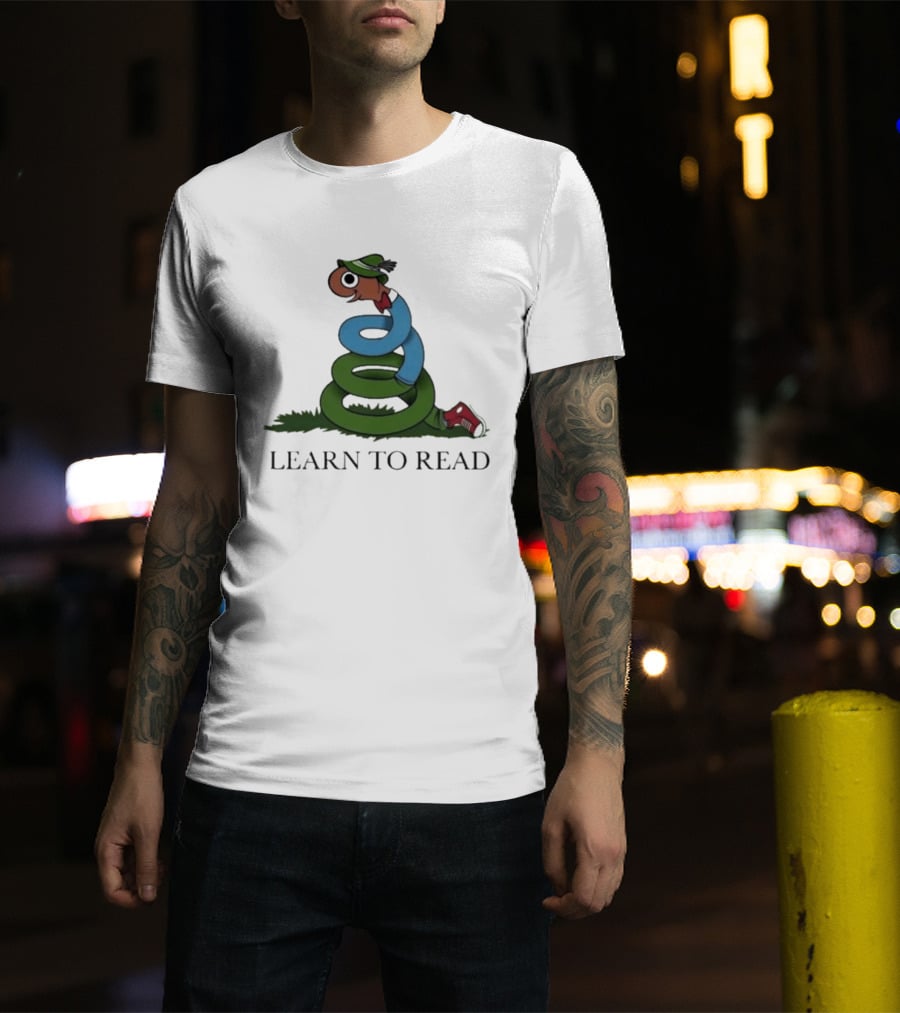 Learn To Read Alphabet Character With Hat And Sneakers T-Shirt