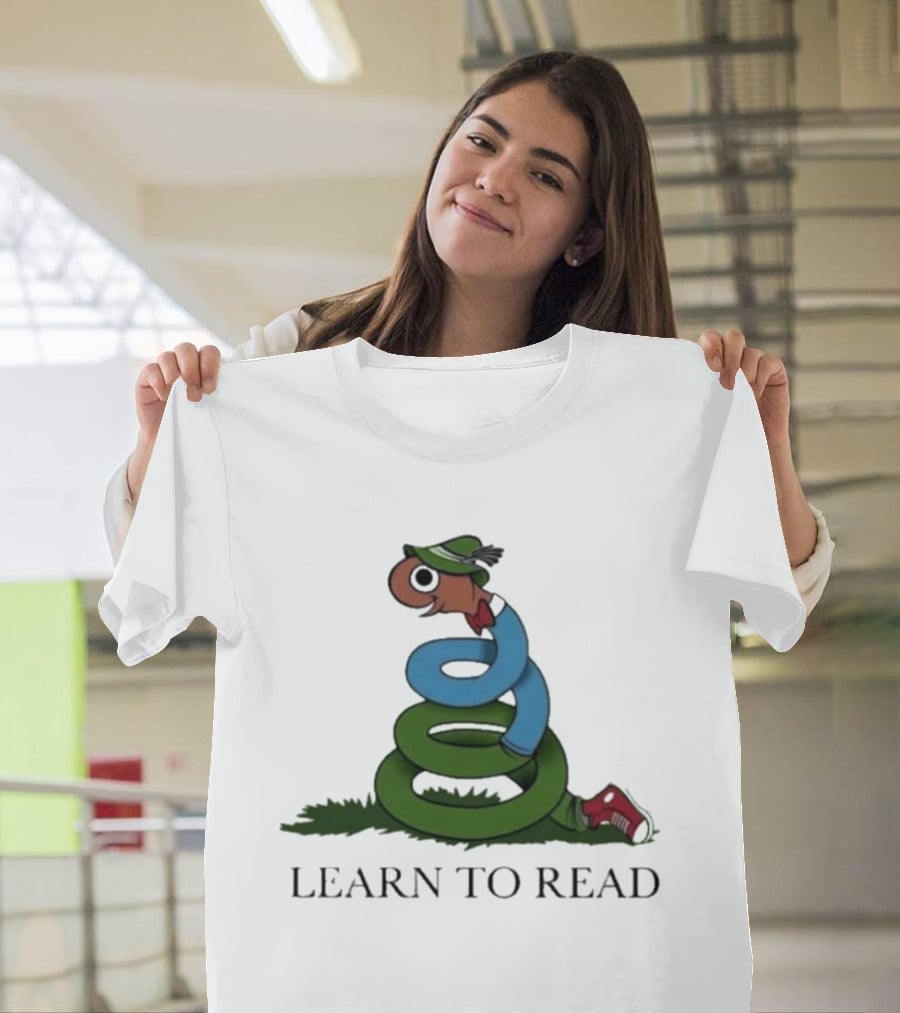 Learn To Read Alphabet Character With Hat And Sneakers T-Shirt