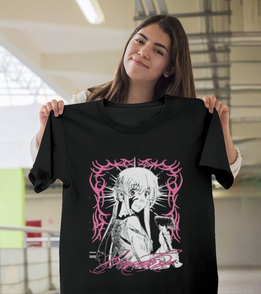 Awesome Yuno Gasai True Love Future Diary Anime Romantic Fan Favorite T-Shirt