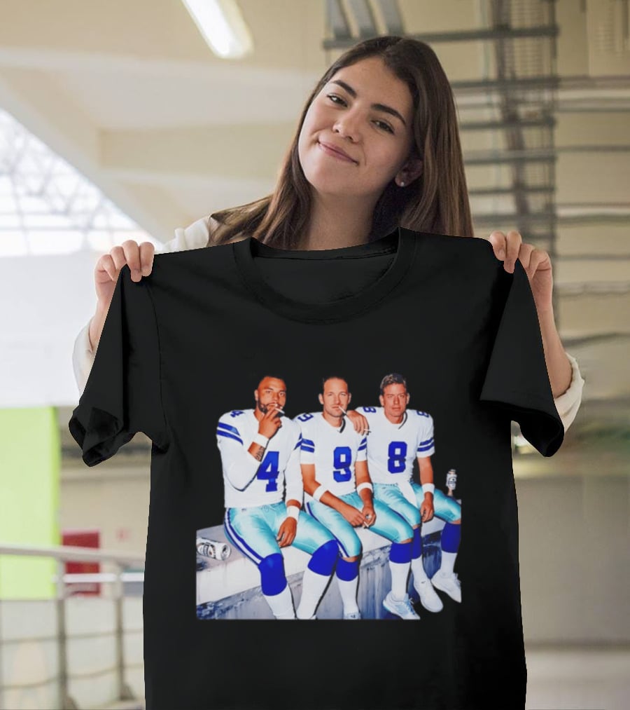 Klayton Adams Christian Parker Brandon Aubrey Dallas Cowboys Smoking Jerseys T-Shirt