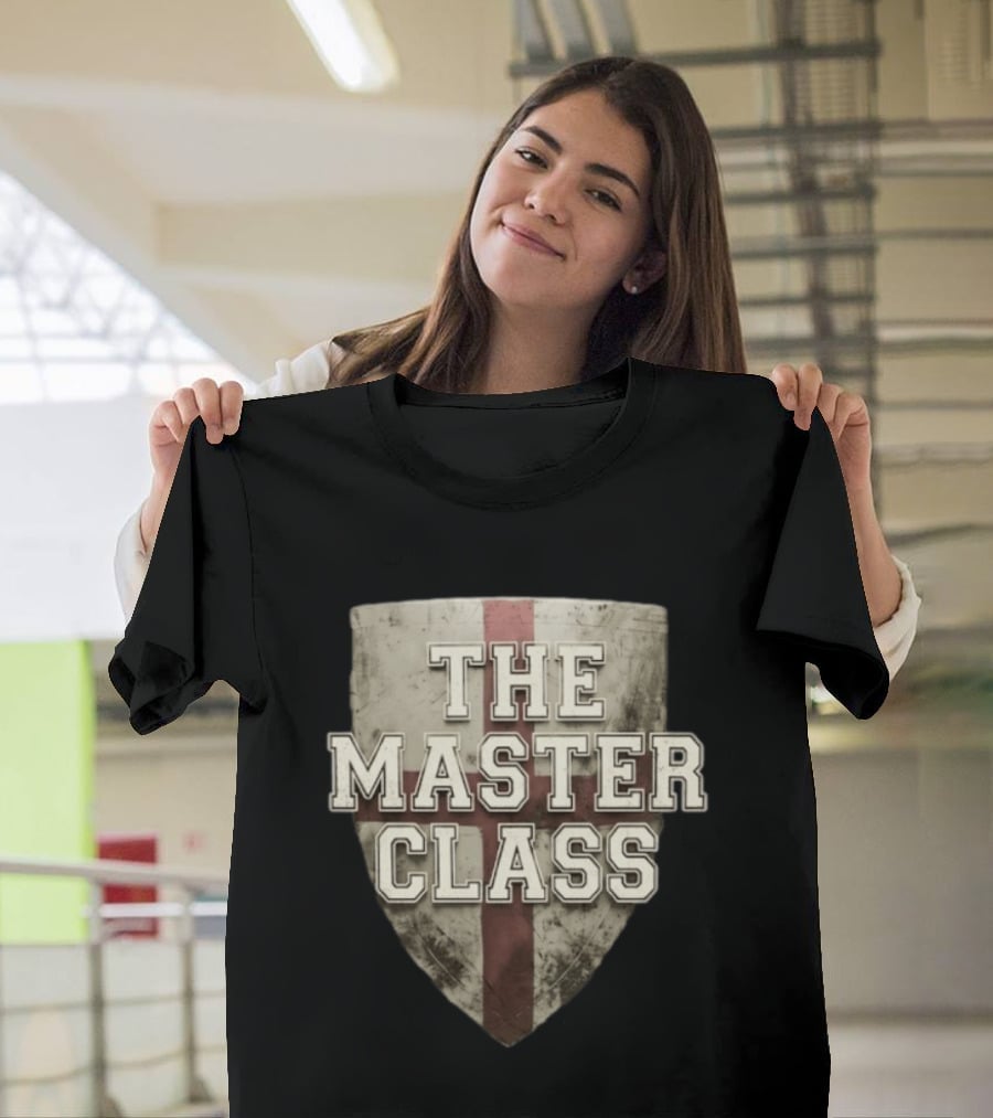 The Master Class Shield Emblem With Cross T-Shirt