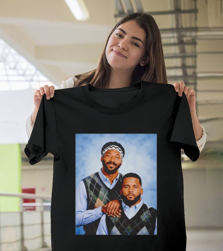 Myles Garrett Aaron Donald Los Angeles Rams Step Brothers T-Shirt