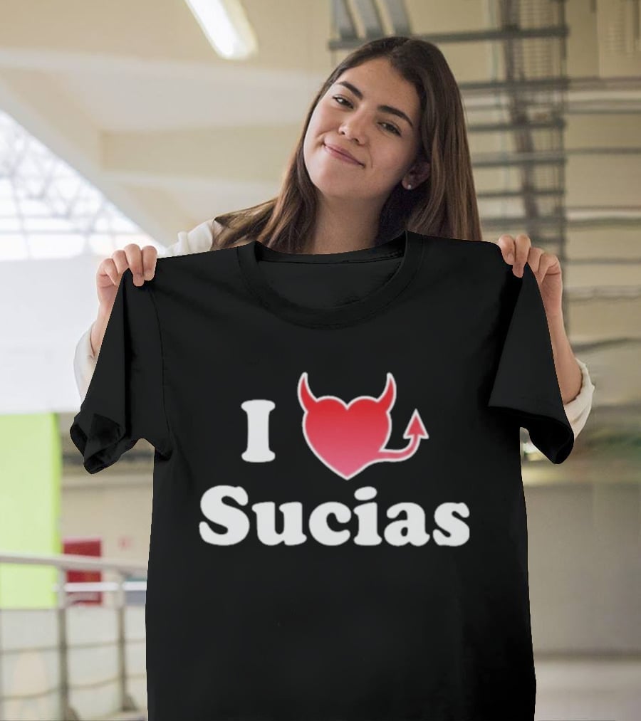 I Love Sucias Heart Devil Tail T-Shirt