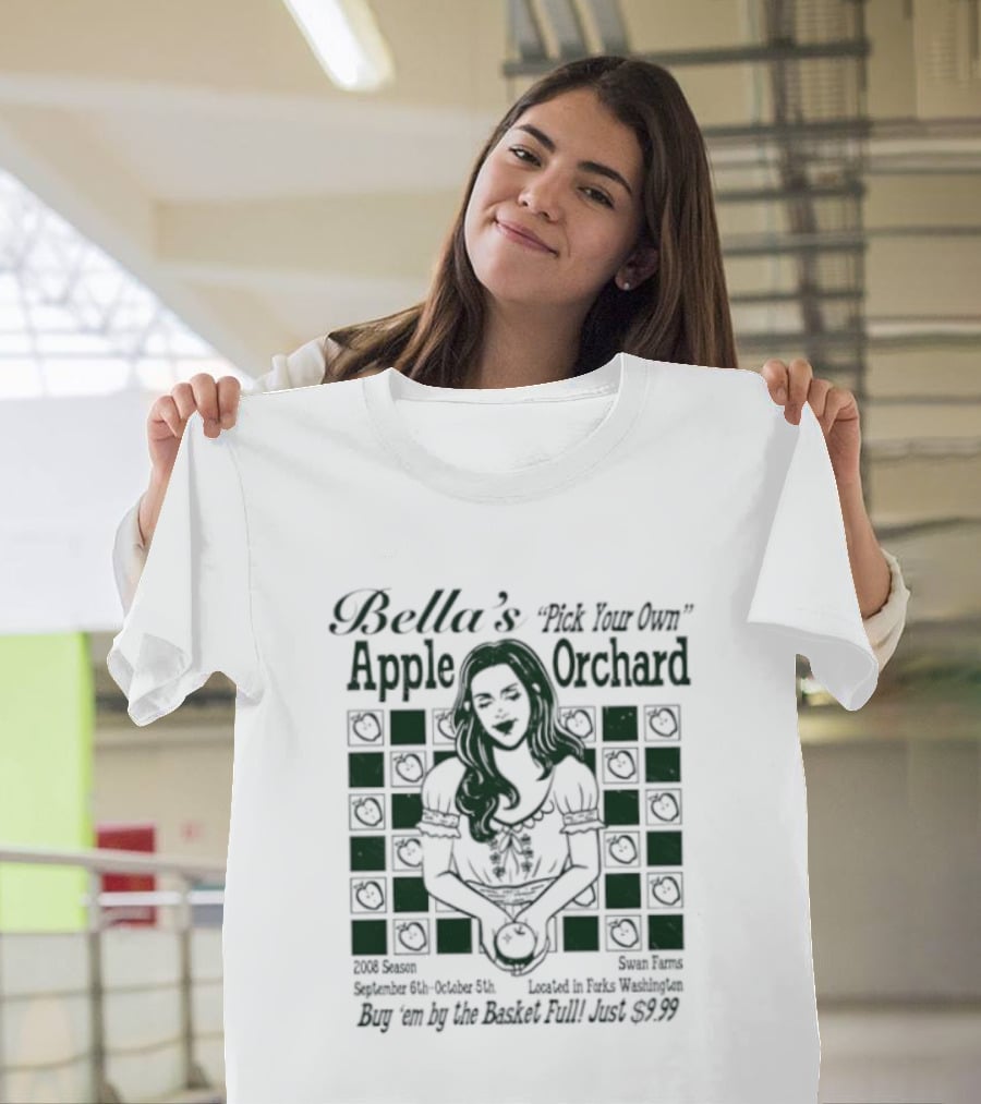 Bella's Pick Your Own Apple Orchard Swan Farms Forks Washington Twilight T-Shirt