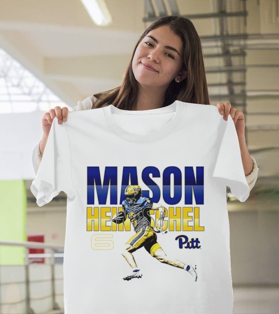 Mason Heintschel Pitt Panthers Football Number 6 T-Shirt