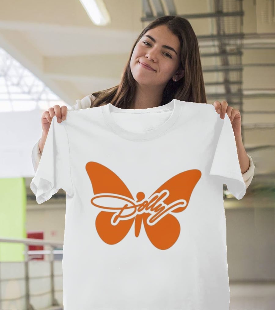 Dolly Parton Butterfly Orange Country Legend T-Shirt