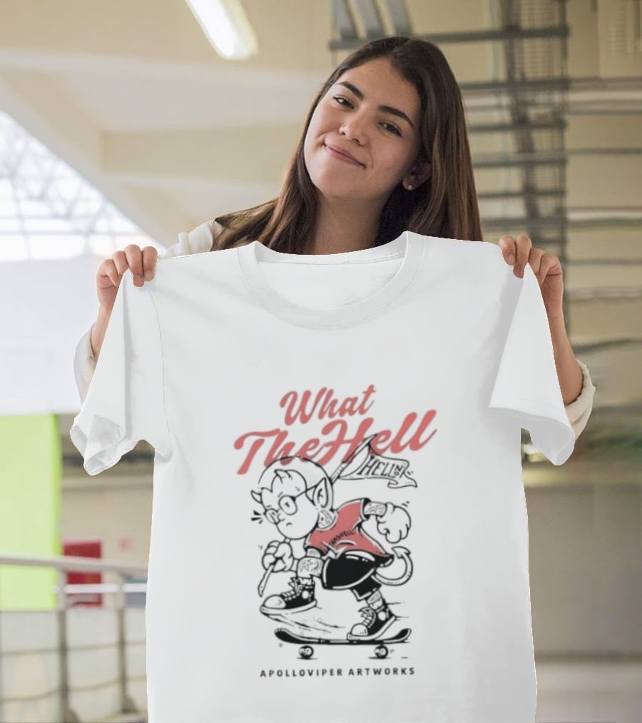 What The Hell Apolloviper Artworks Retro Cartoon T-Shirt