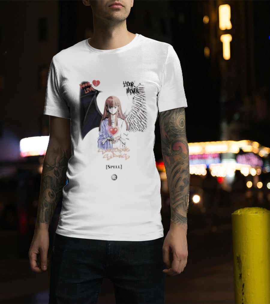 Yu Gi Oh Fuck Love Your Move Switching Sides Spell Dark Angel Heart T-Shirt