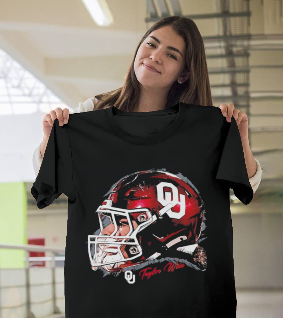 Oklahoma Sooners Football OU Helmet Taylor Wein T-Shirt